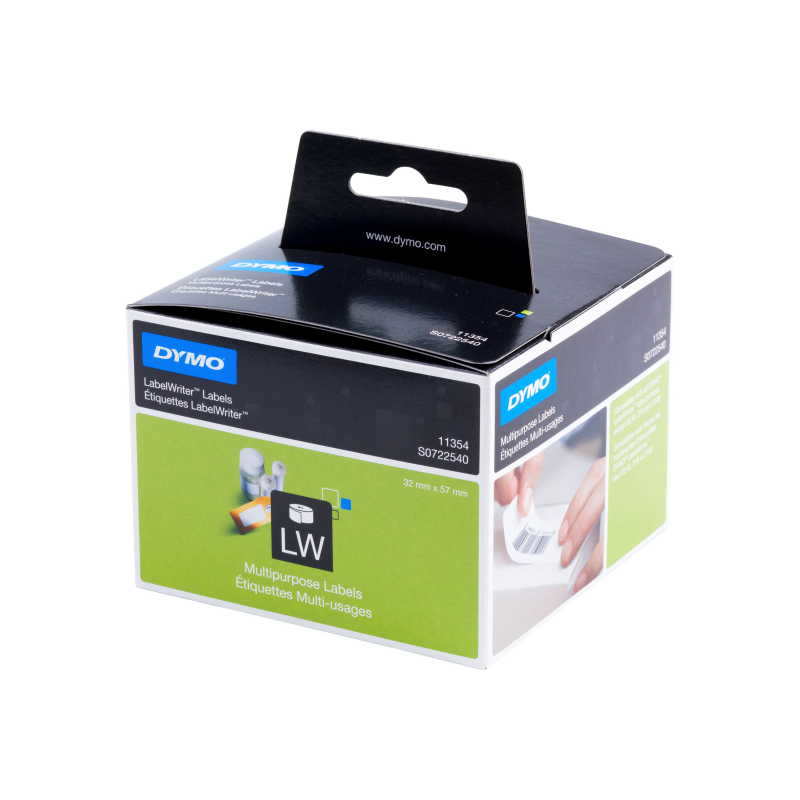 Dymo Schriftband 11354 White Paper