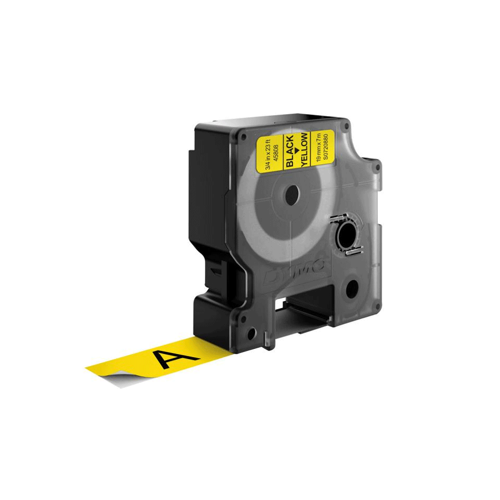 Dymo 45808 Schriftband gelb/schwarz