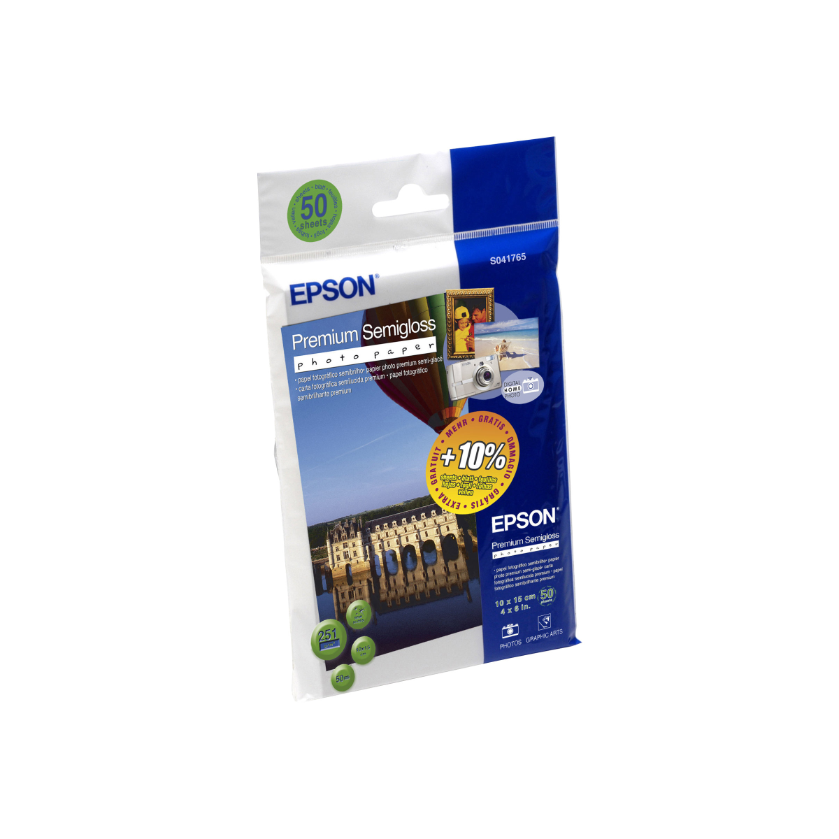 Epson Premium Semigloss Fotopapier 10x15 50Blatt