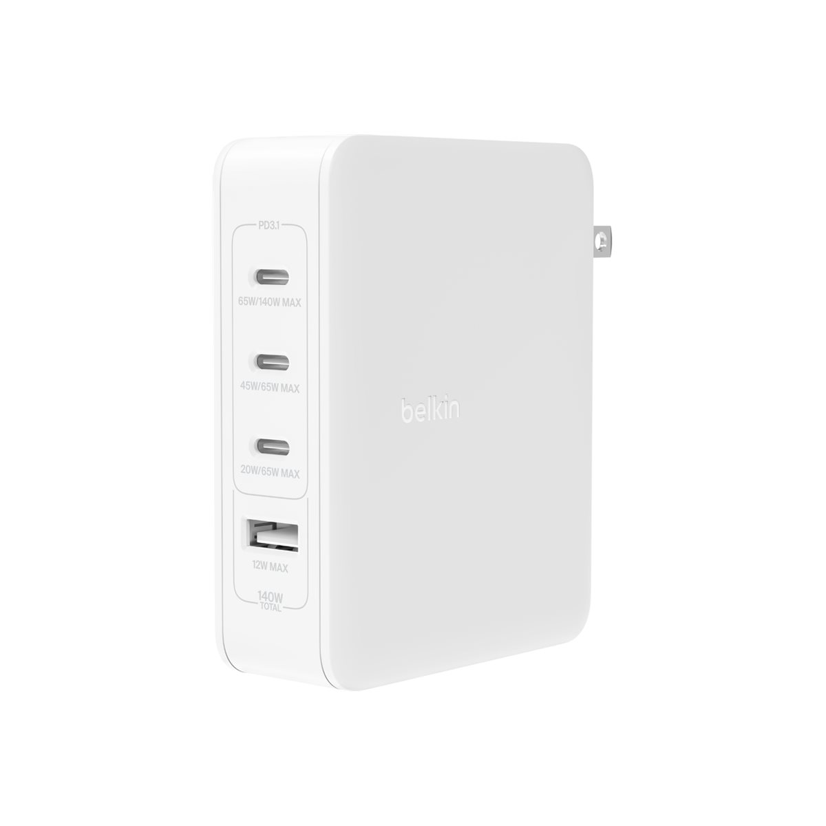 Belkin 140-W-4-Port-GaN-Ladegerät schwarz