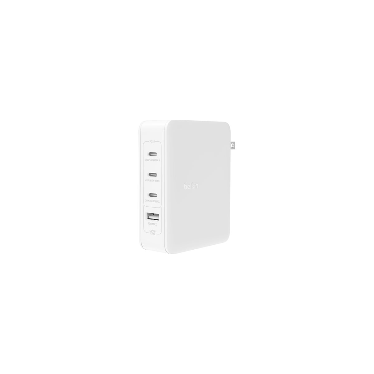 Belkin 140-W-4-Port-GaN-Ladegerät schwarz