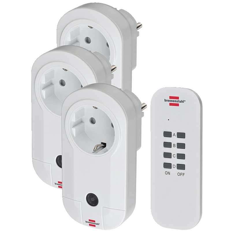 Brennenstuhl Funkschalt-Set RC CE1 3001 3er Funksteckdosen Set (2. Wahl)