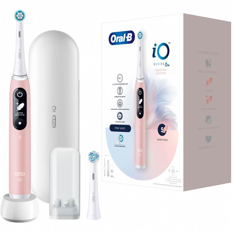 Oral-B iO Series 6 elektrische Zahnbürste pink sand