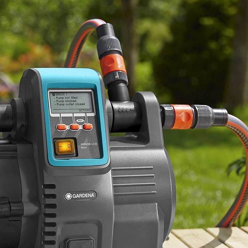 GARDENA 1760-20 Premium Hauswasserautomat 6000/6E LCD inox
