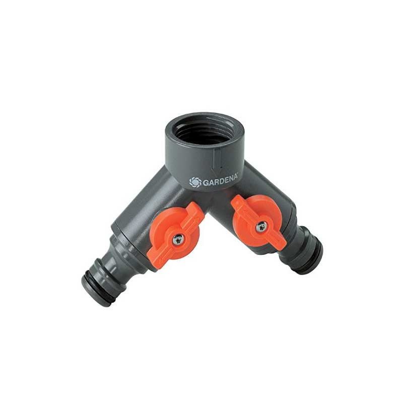 GARDENA 00940-20 2-Wege-Ventil für Wasserhähne mit 33,3 mm (G1)-Gewinde