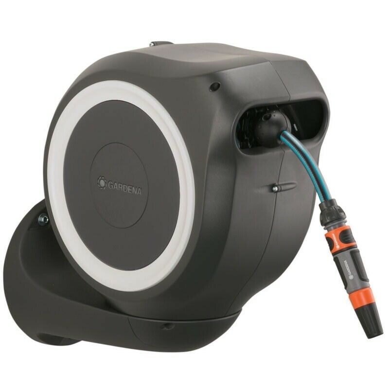 GARDENA 18602-20 Wand-Schlauchbox RollUp S (weiß)