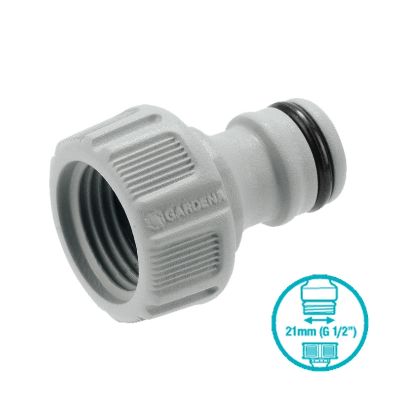 GARDENA 18220-20 Hahnverbinder 21mm (G 1/2)