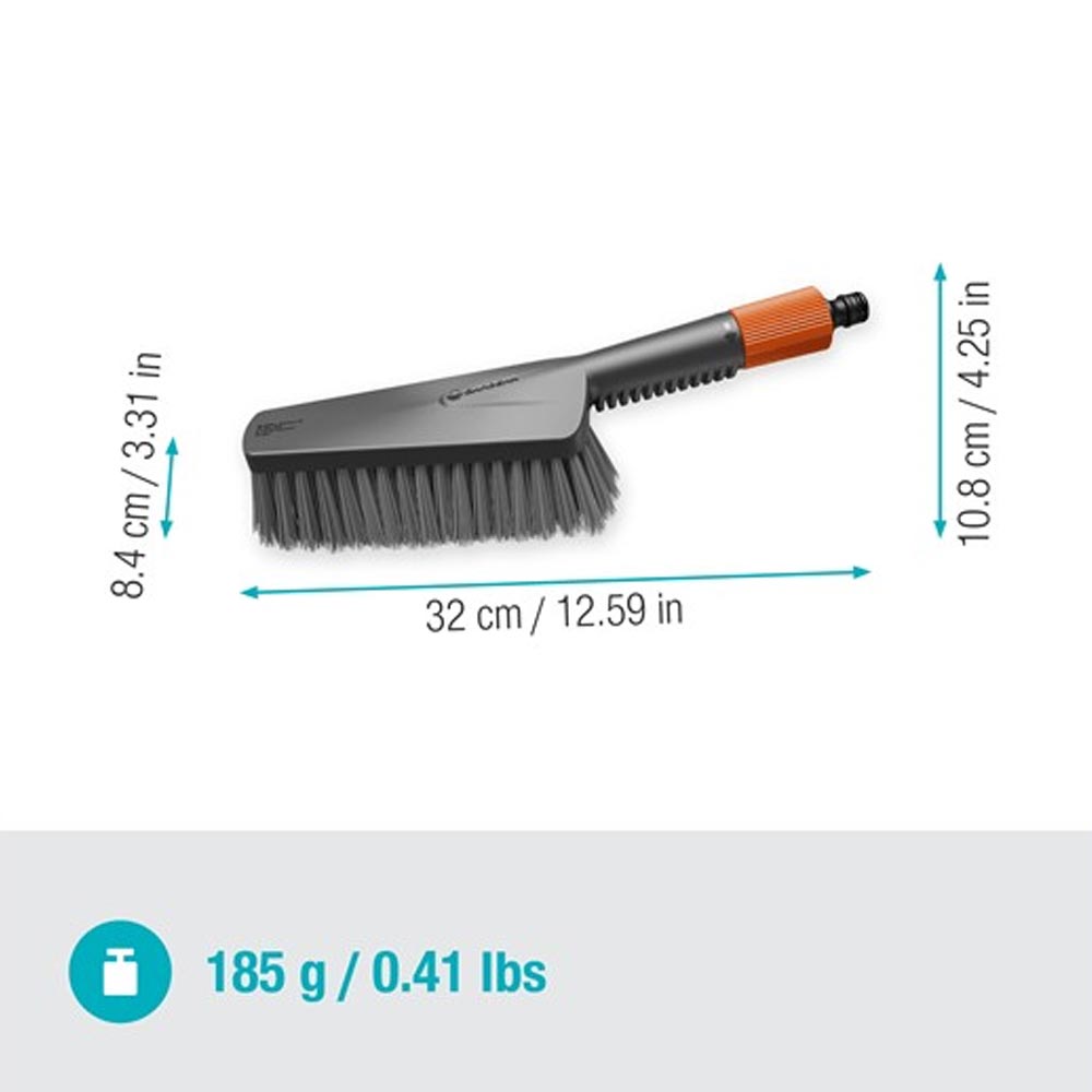 GARDENA 18863-20 Cleansystem Wasch-Set mit Handbürste M soft