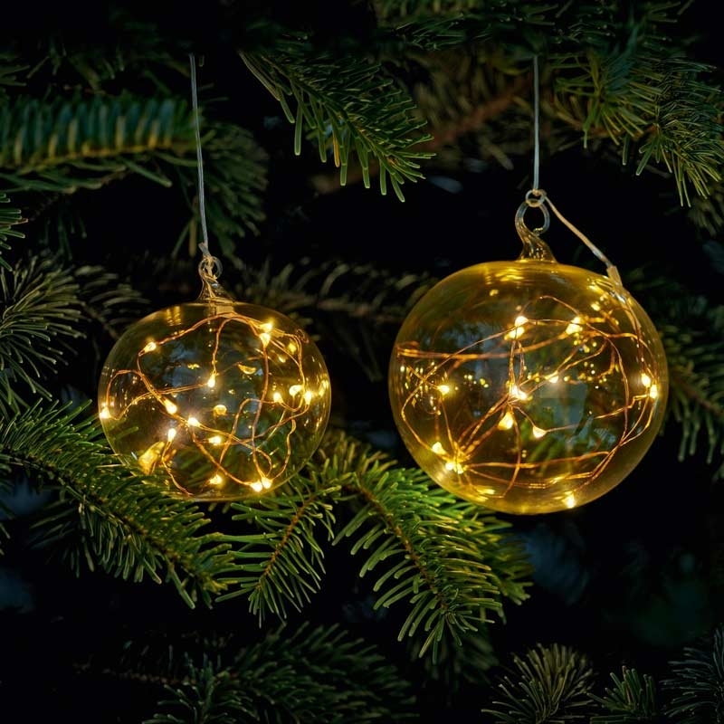 Krinner Lumix Light Ball M klar Christbaumkugel