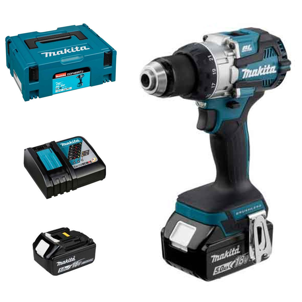 Makita DDF489RTJ Akku-Bohrschrauber