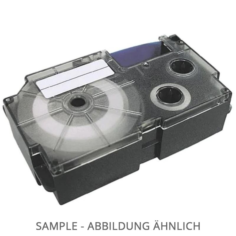 Casio XR-9YW EZ-Label Printer Schriftband selbstklebend 9mm, 8m schwarz auf gelb