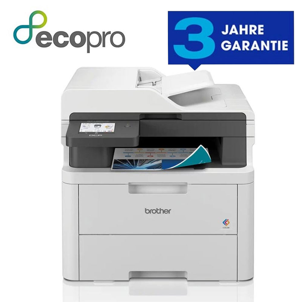 Brother DCP-L3555CDW 3-in-1 Farb-Multifunktionsgerät mit LAN/WLAN und Duplexdruck