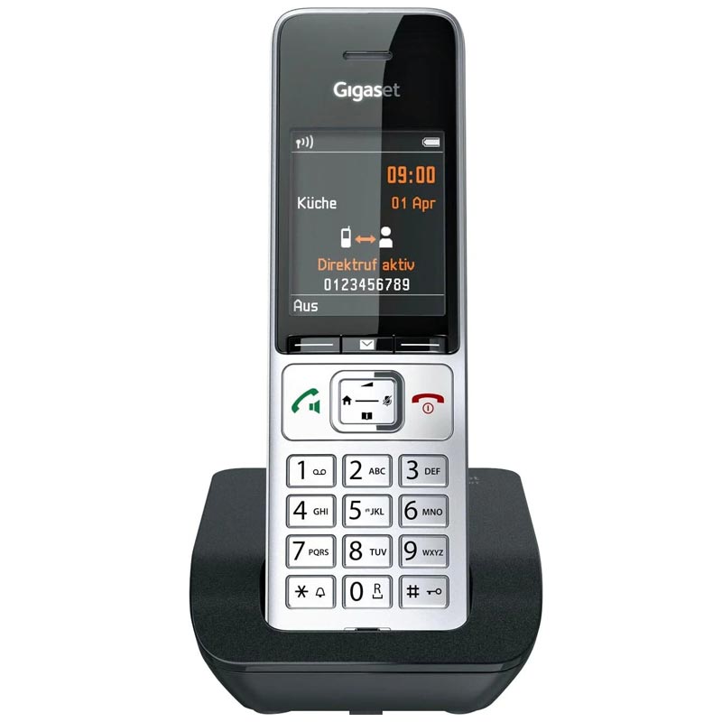 Gigaset Comfort 500 Schnurlostelefon Black-Chrome
