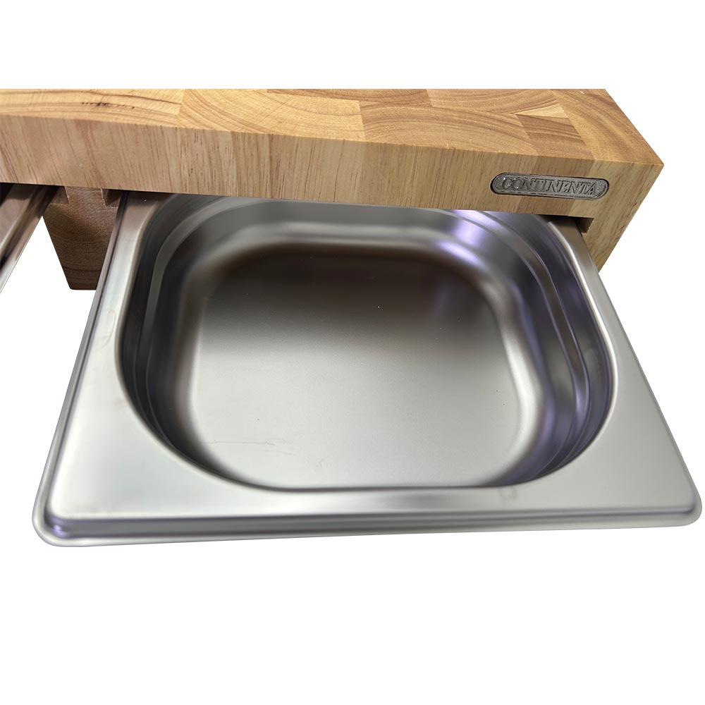 Continenta Schneidebrett Holz braun 50 x 32,5 x 8cm