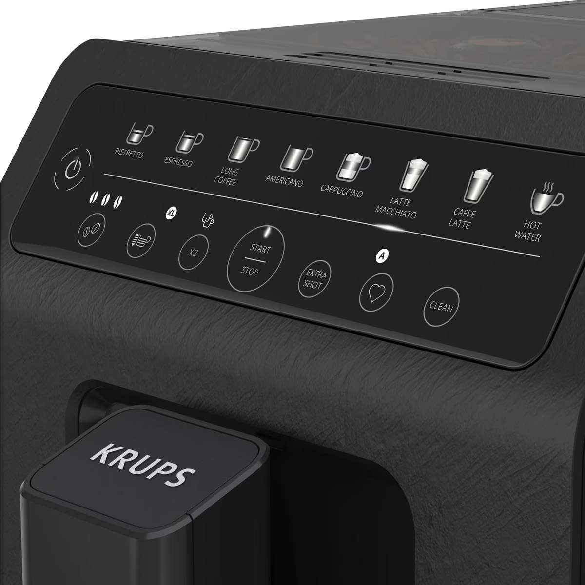 Krups Evidence EA897B10 Eco-Design Automatische Kaffeemaschine mit Cappuccinator