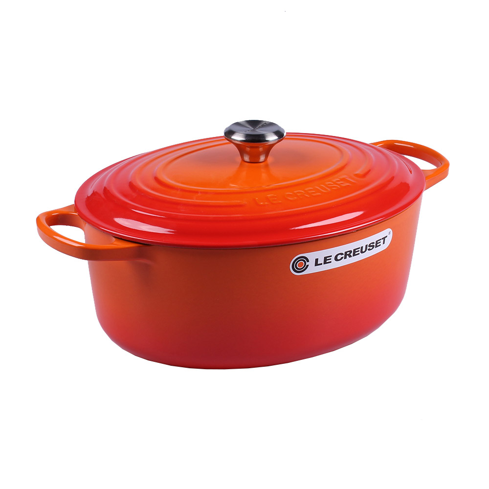 Le Creuset Bräter Signature Oval Gusseisen Ofenrot 33cm
