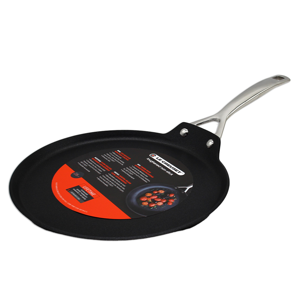 Le Creuset Crêpespfanne Les Forgées 28 cm schwarz