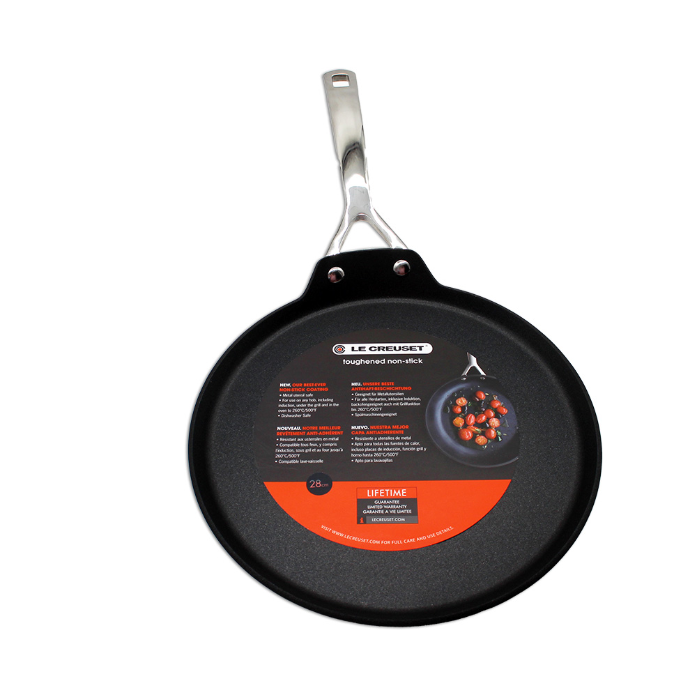 Le Creuset Crêpespfanne Les Forgées 28 cm schwarz