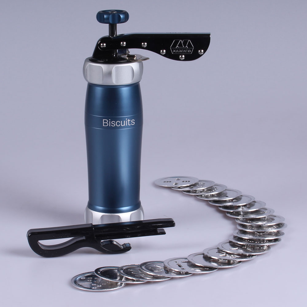 Marcato Biscuits Powder Plätzchenpresse blau