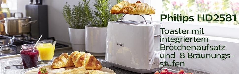 Philips HD2581/00 Toaster weiß