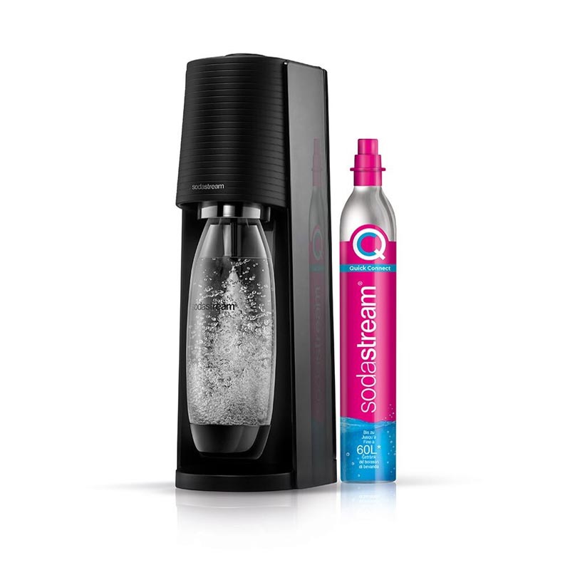 SodaStream Soda Maker Terra Trinkwassersprudler schwarz mit 1x Flasche