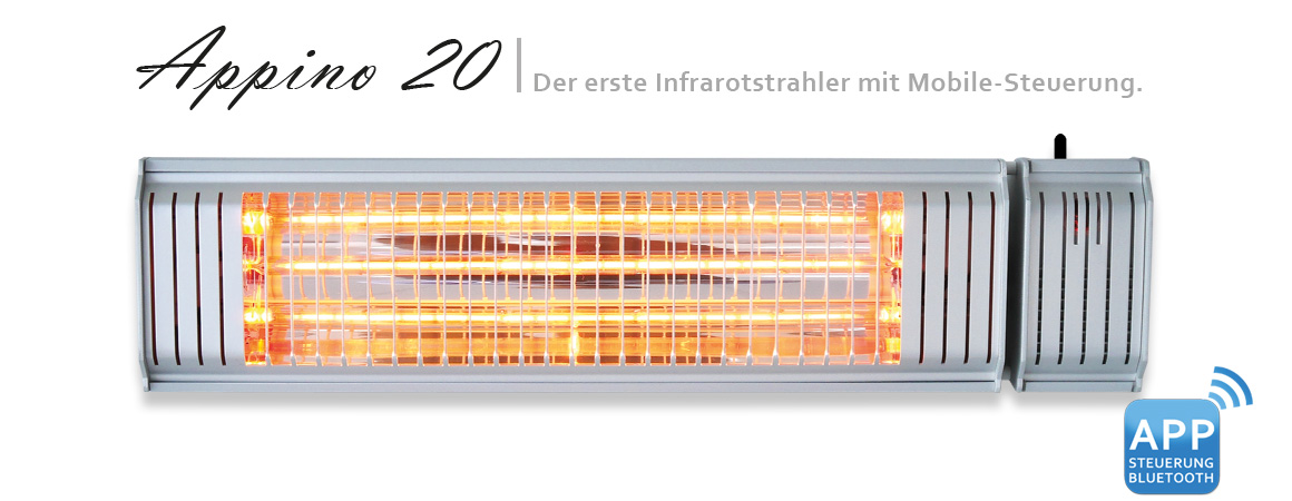 Vasner Infrarot Heizstrahler Appino 20 silber
