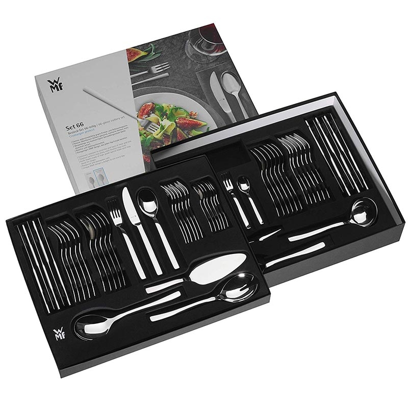 WMF Merit Besteckset 66-teilig mit Servierbesteck für 12 Personen