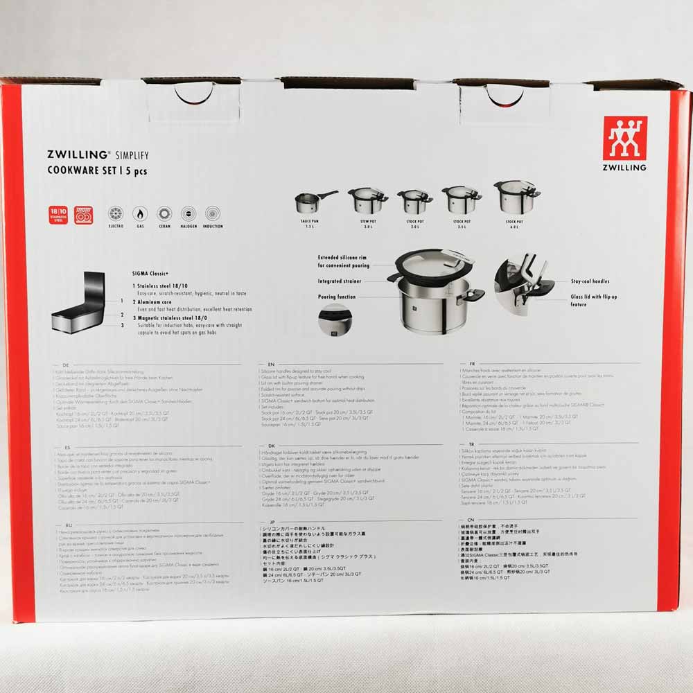 Zwilling Simplify Kochtopfset 5-teilig