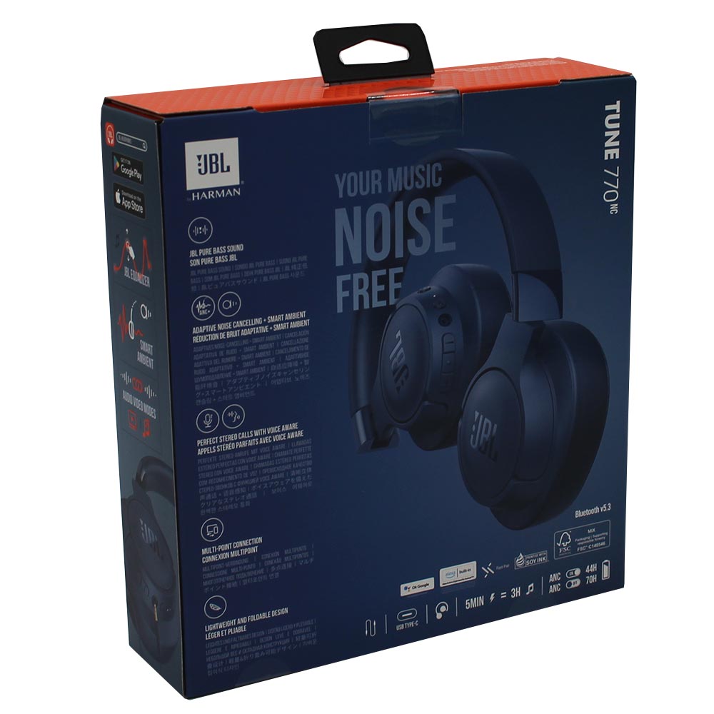 JBL Tune 770NC Over Ear Bluetooth Kopfhörer blau