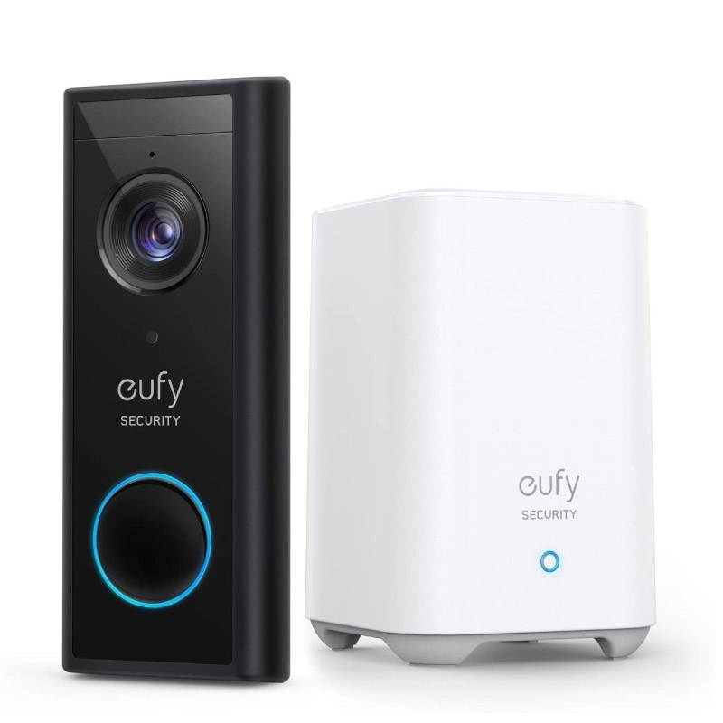 Anker E82101W4 kabellose Video-Türklingel Akku-betrieben, schwarz