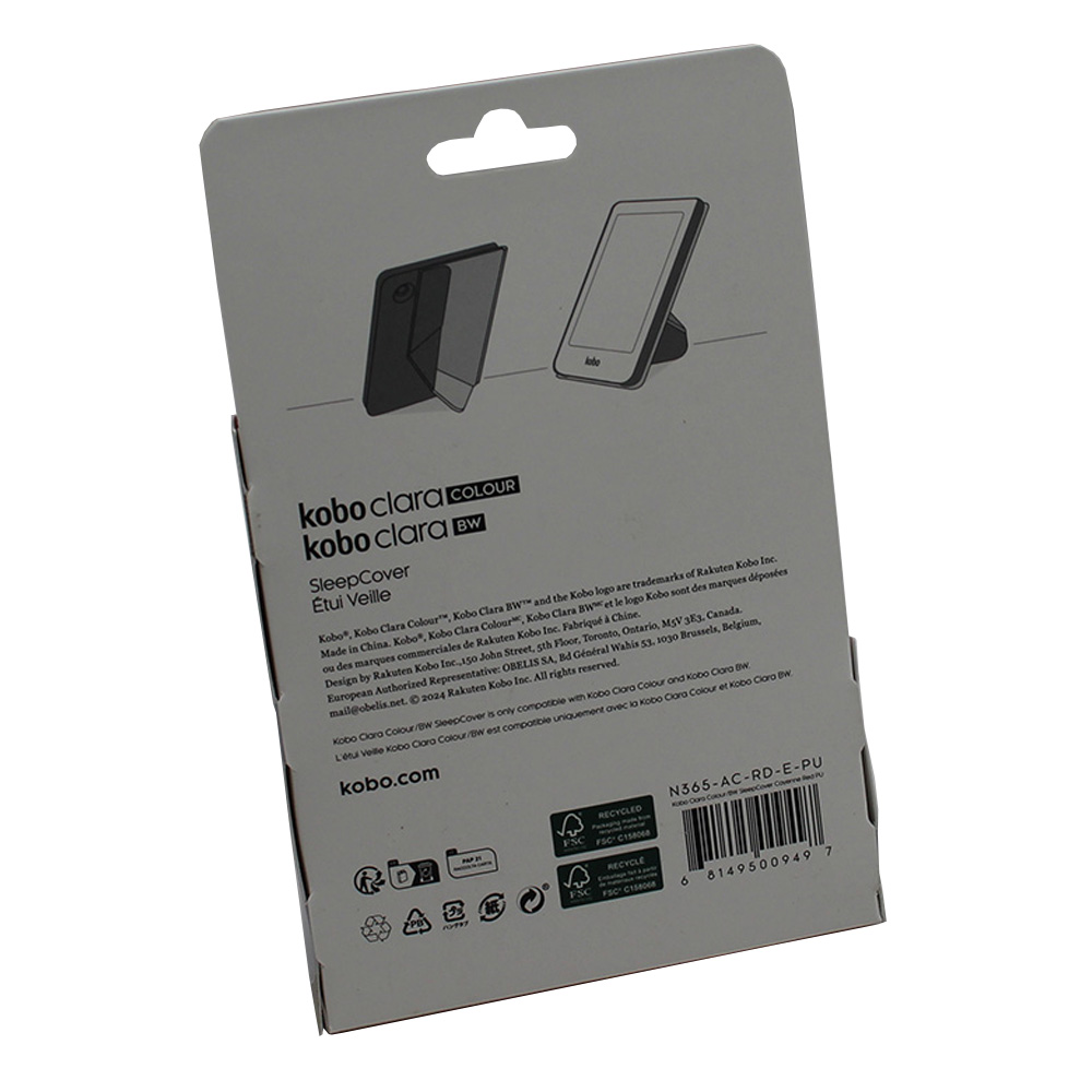 Kobo Sleepcover Clara cayenne red