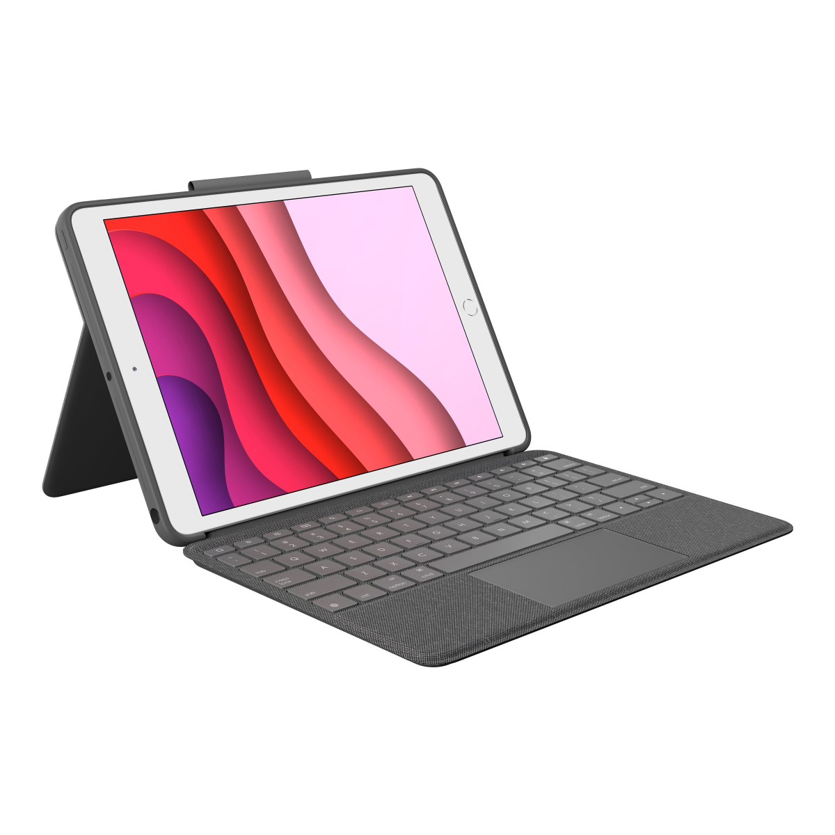 Logitech Combo Touch für iPad (7., 8. und 9. Generation) Schutzcase mit Präzisions-Trackpad schwarz
