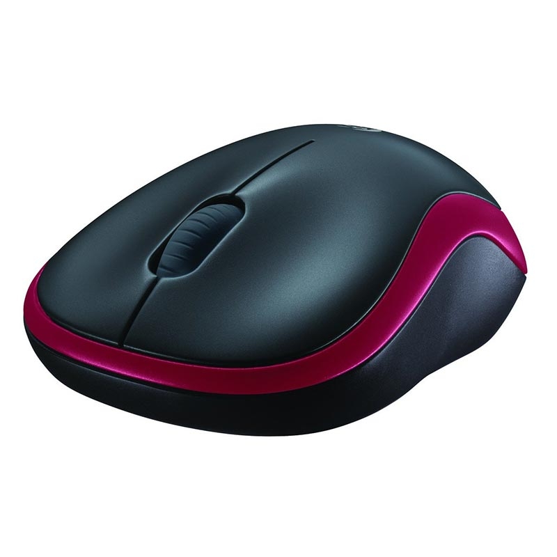 Logitech M185 Wireless Maus rot