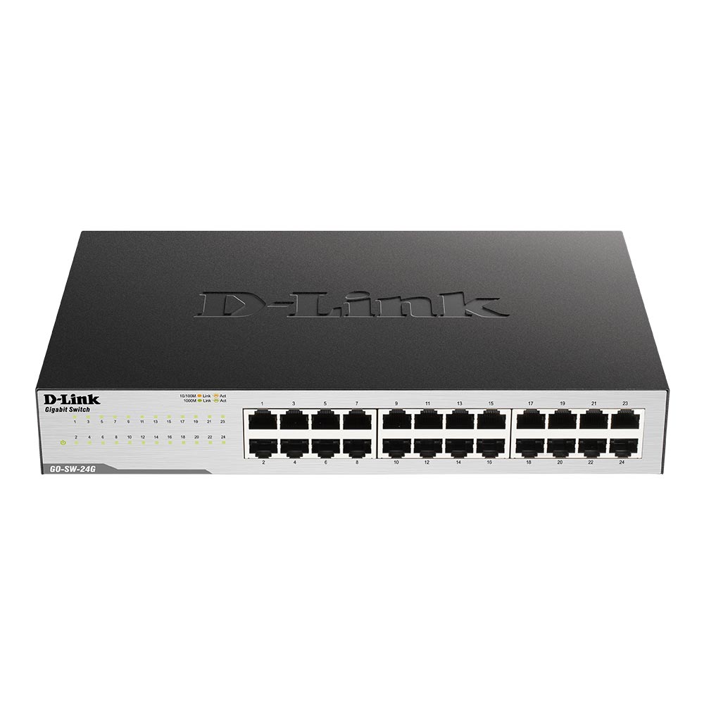 D-Link GO-SW-24G Gigabit Easy Desktop Switch schwarz