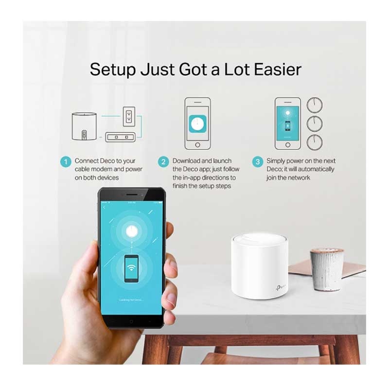 TP-Link Deco X20 AX1800 (3er Pack) Wi-Fi 6 WLAN Mesh Set