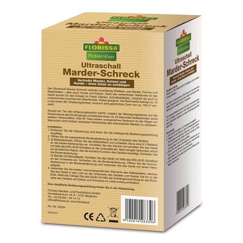 Florissa Ultraschall Marder-Schreck