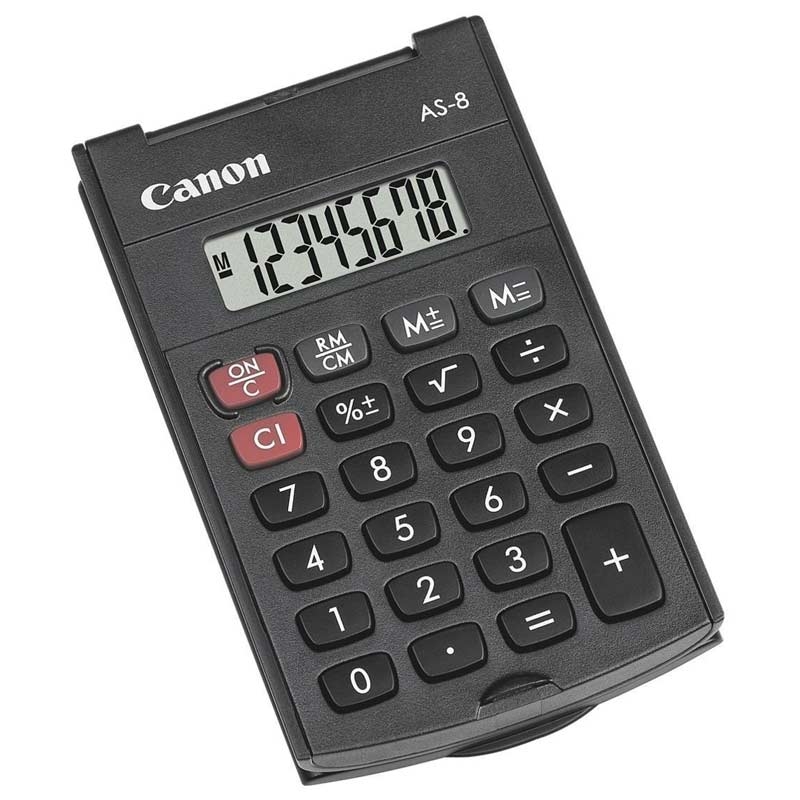 Canon AS-8 Mini Taschenrechner - schwar