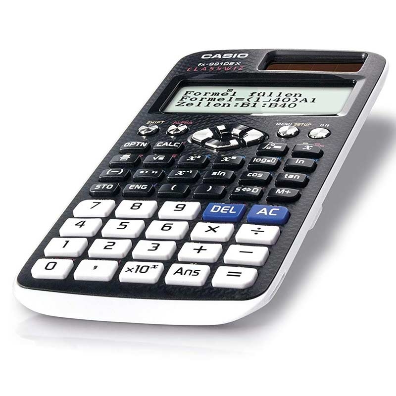 Casio FX-991DE X Wissenschaftlicher Taschenrechner 696 Funktionen - Schwarz