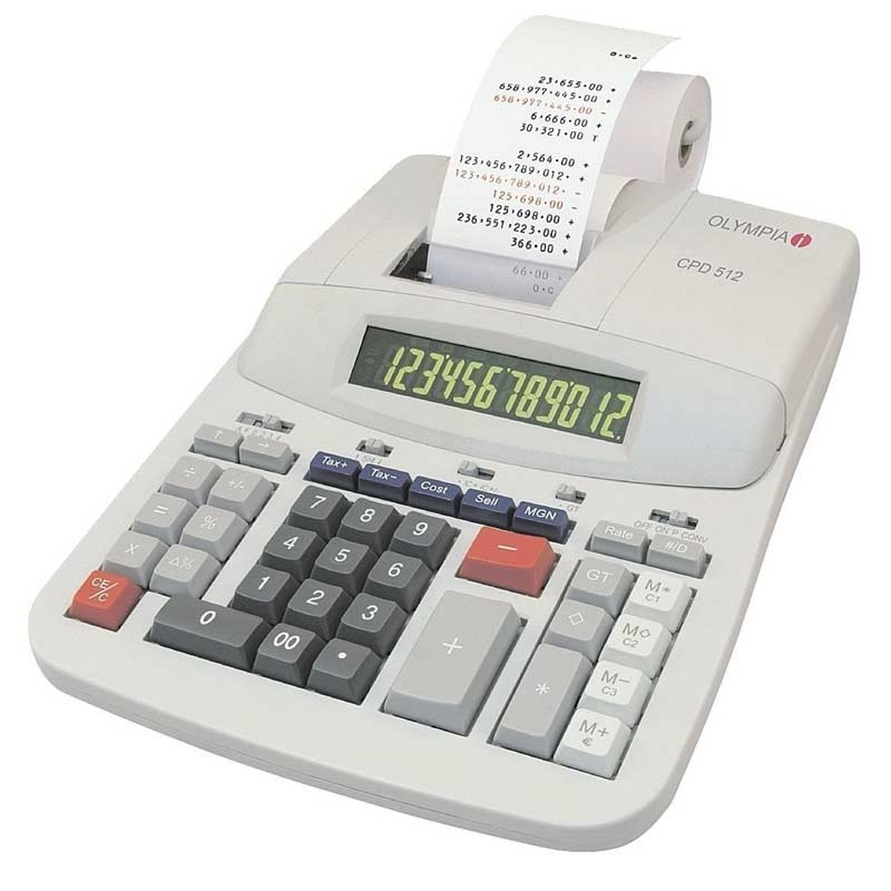 Olympia CPD 512 Druckrechner/Kassenrechner