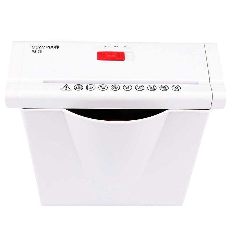 Olympia PS 36 Aktenvernichter P2 weiß