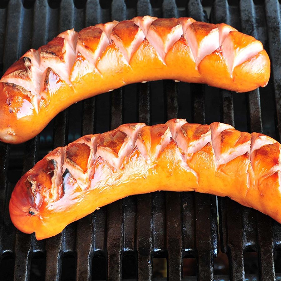 Caract Schneidroller - Grillzubehör zum Einschneiden für Grill- und Bratwürste