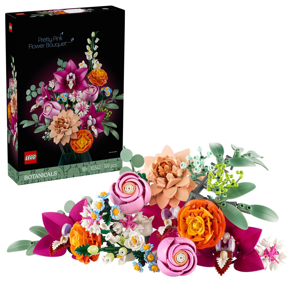 LEGO Botanical Collection - Schöner Rosafarbener Blumenstrauß (10342)