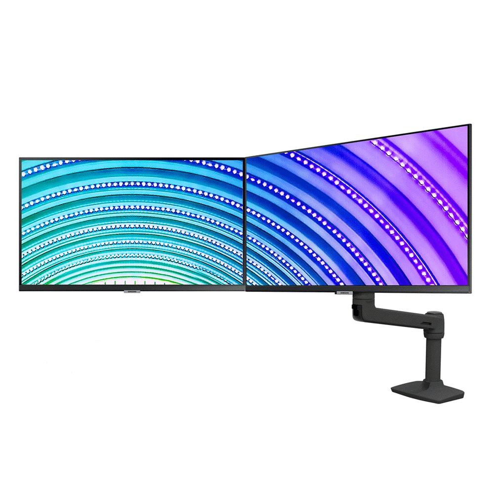 Ergotron LX Dual Monitorarm für zwei Monitore bis 63,5 cm 25 Zoll nebeneinander