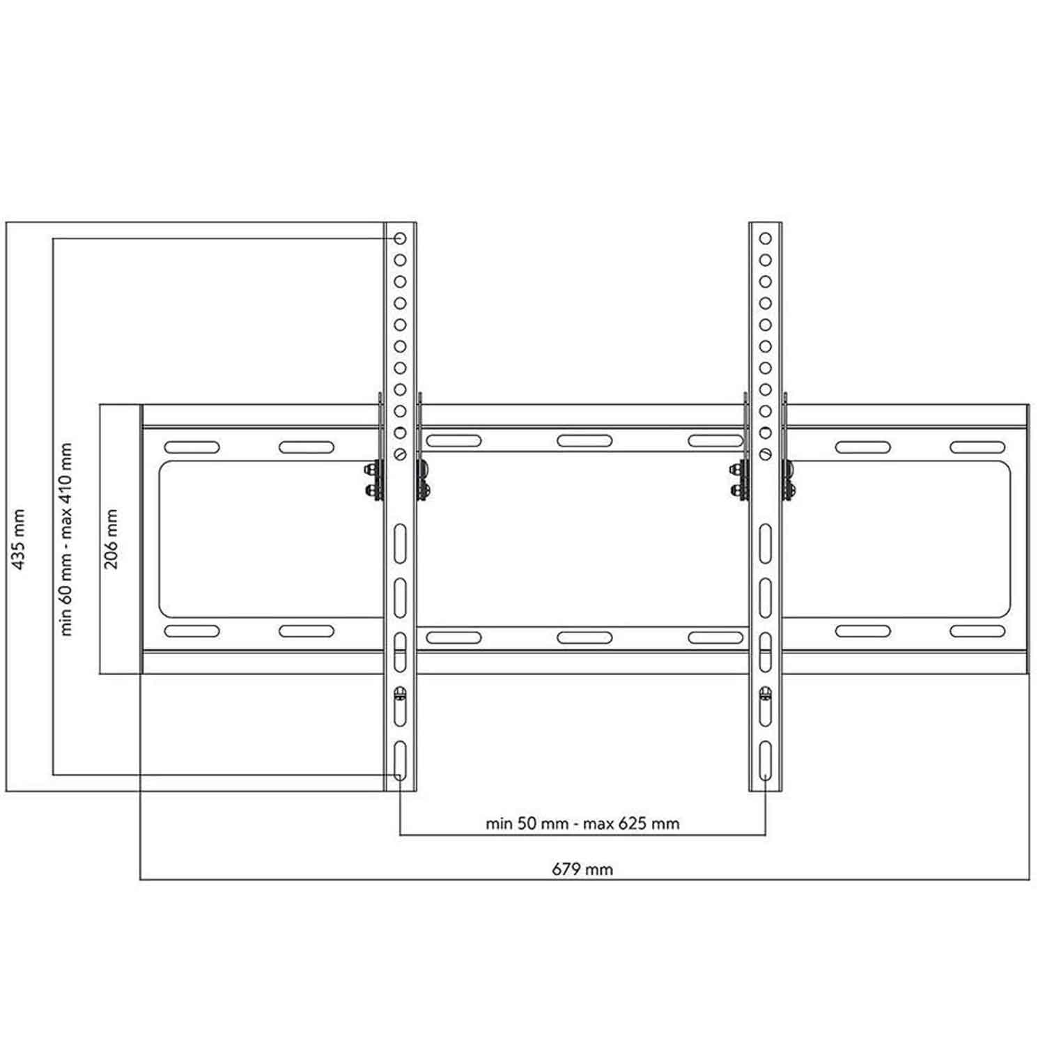 One for All WM2611 TV-Wandhalterung schwarz