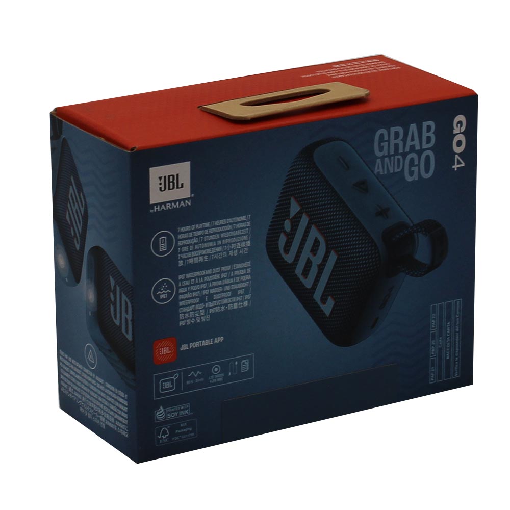JBL Go 4 Bluetooth-Lautsprecher-Box Pro Sound blau