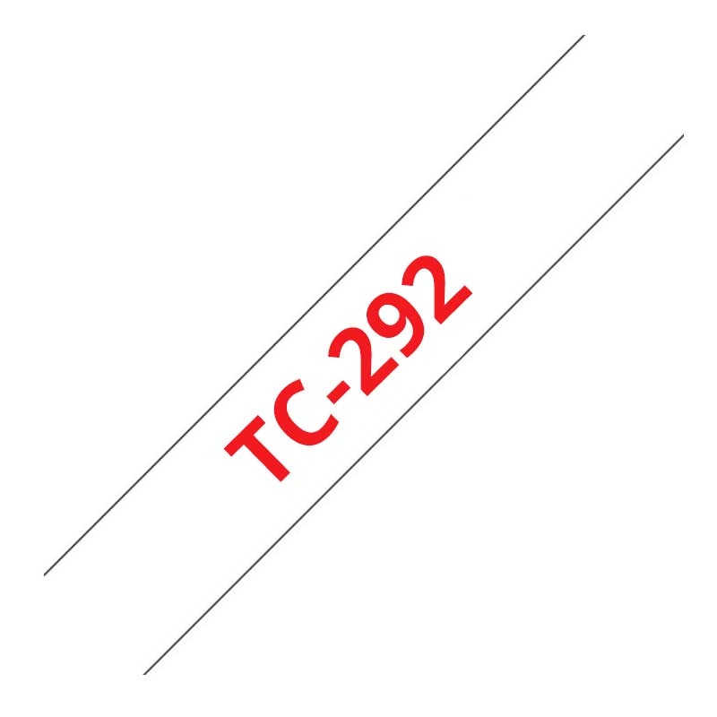 Brother TC-292 P-touch rot auf weiss 9mm