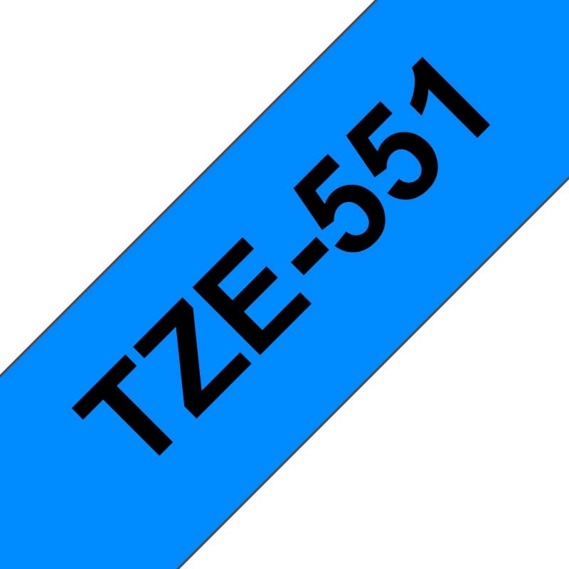 Brother TZE-551 P-Touch schwarz auf blau 24mm