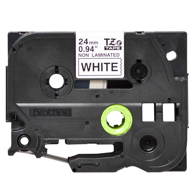 Brother TZe-N251 Schriftband nicht laminiert P-touch schwarz auf weiß 24mm