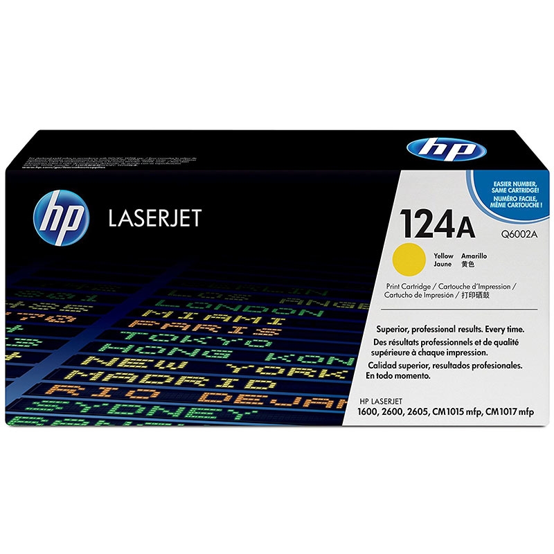 Hewlett-Packard 124A Colour LaserJet Original Toner gelb
