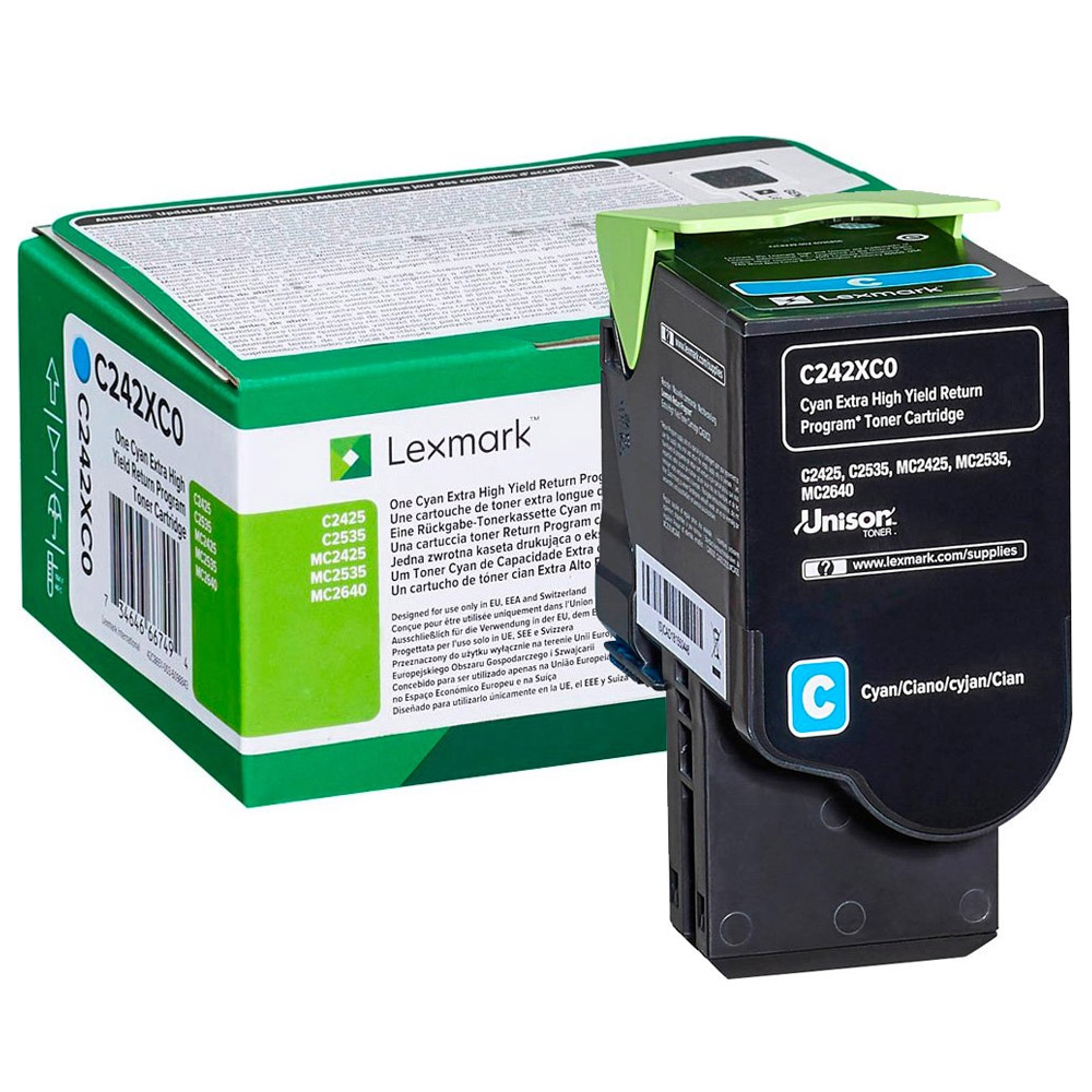 Lexmark C242XC0 Toner cyan